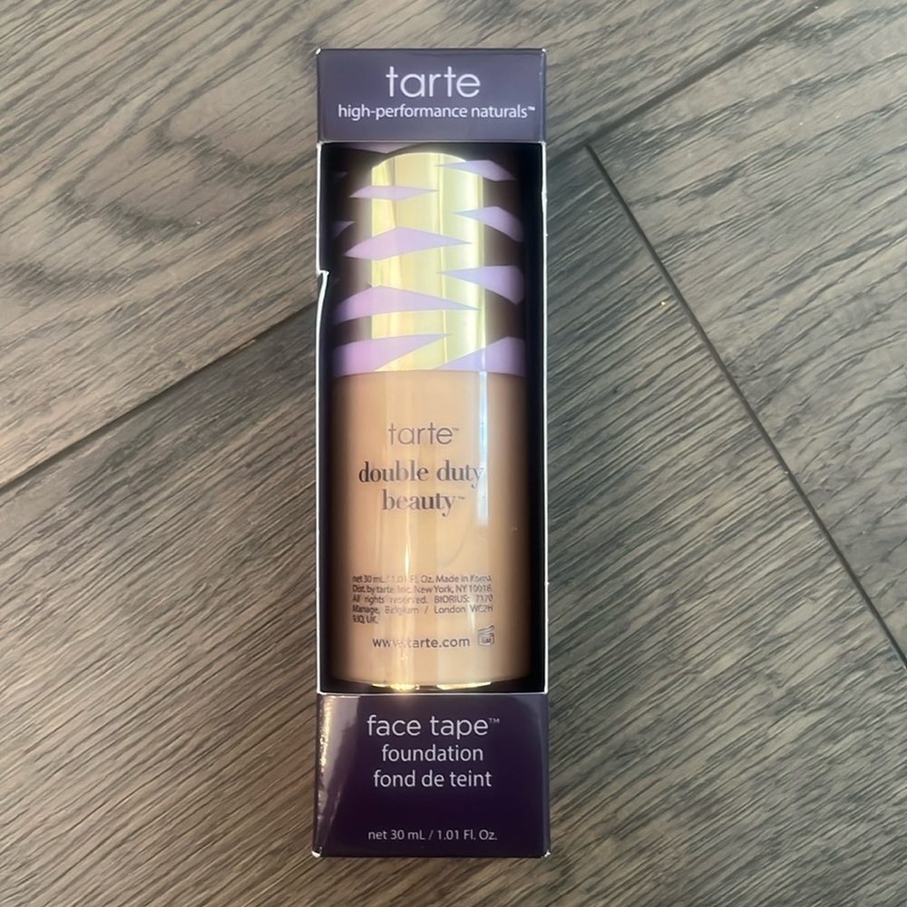 Tarte double duty beauty face tape foundation 275 light-medium sand 1.01 fl oz